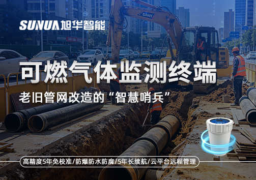 老旧管网改造的“智慧哨兵”：可燃气体监测终端如何重塑地下安全防线